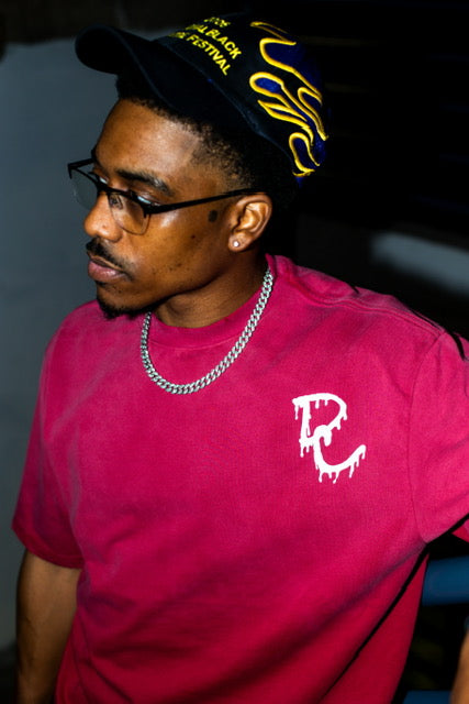 CAUGHT IN THE WEB TEE - BLOOD