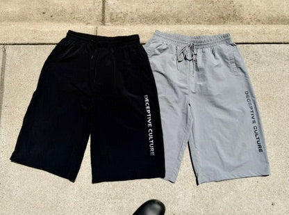 Oversized Nylon Shorts - Black